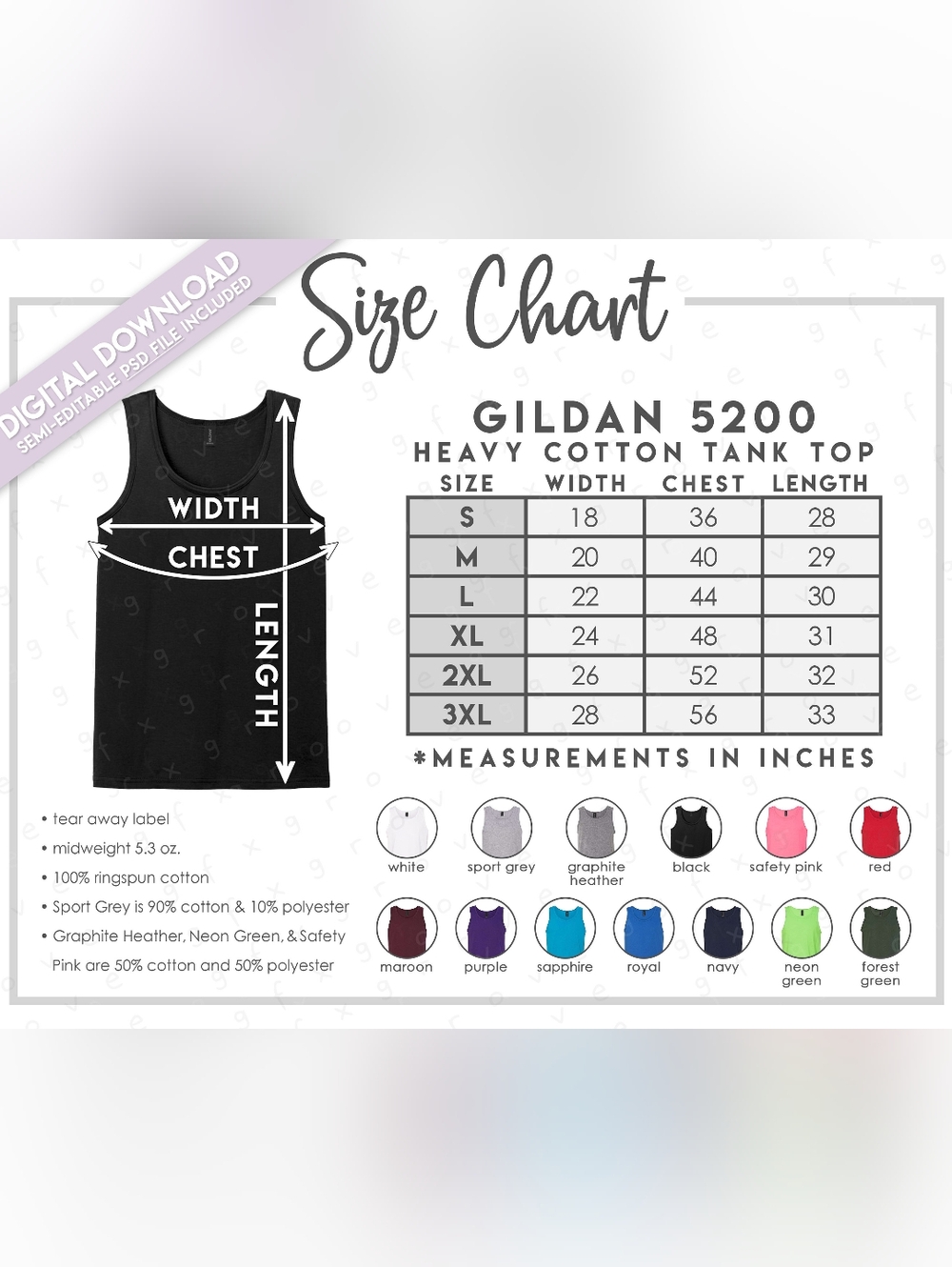 Custom Made To Order Tank top - Picture 2 of 2